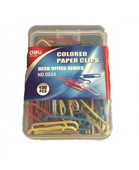 Trombones Coloris assortis 28 mm Boîte de 100 Trombones Coloris assortis 28 mm Boîte de 100