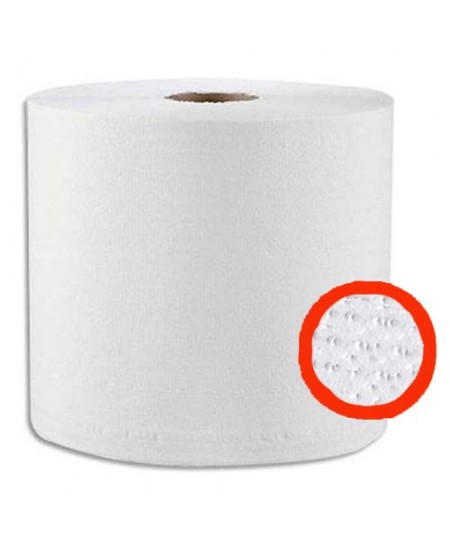Essuie-mains Blanc en Bobine 450 formats 25 cm Lot 6 bobines Essuie-mains Blanc en Bobine 450 formats 25 cm Lot 6 bobines