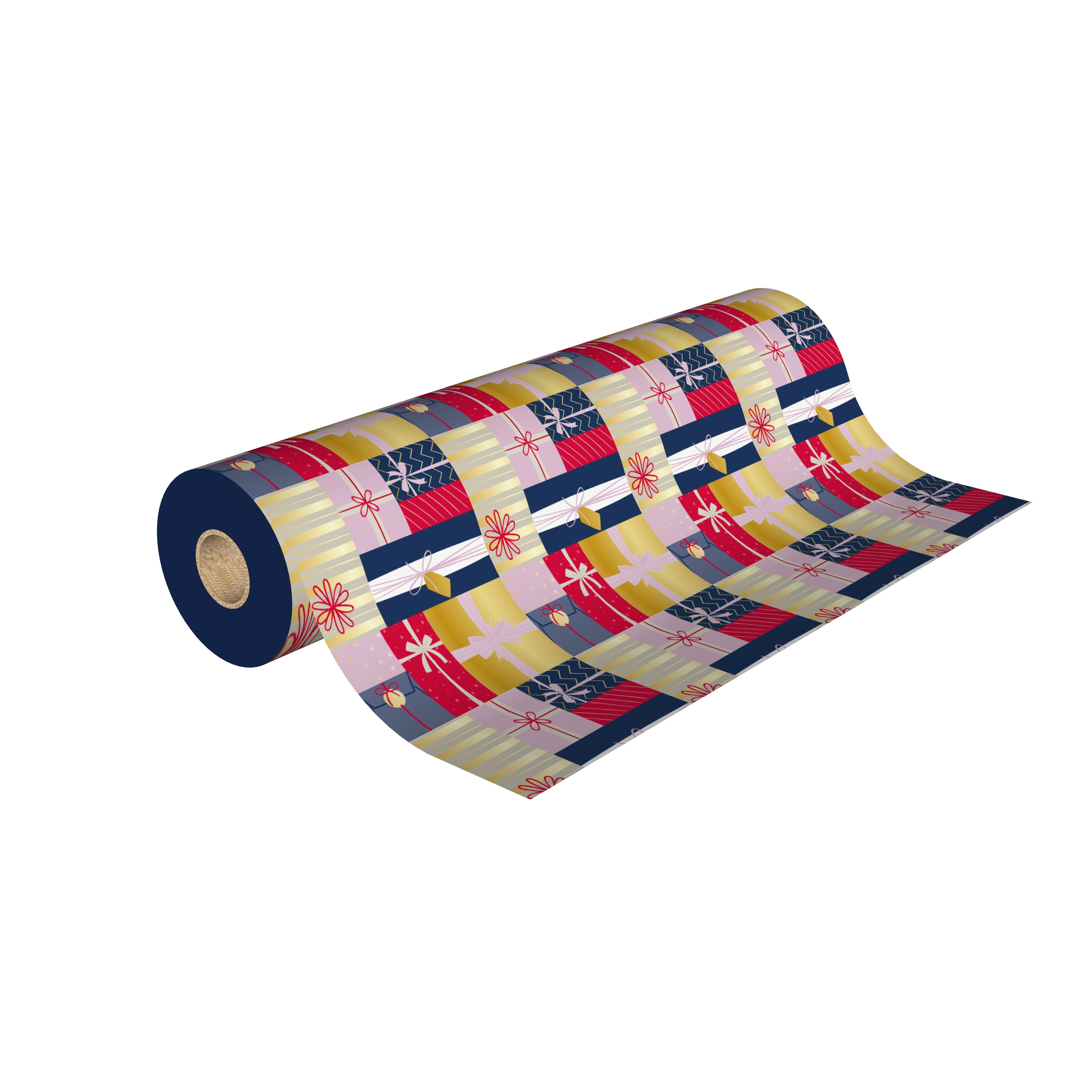 Nappe en rouleau Joyeux Anniversaire en papier gaufre - Multicolore