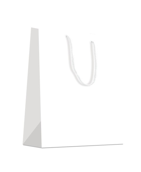 Sac luxe support kraft blanc unis blanc pelliculé brillant dès 29.99€