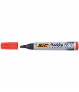 MARQUEUR PERMANENT BIC MARKING 2300 Biseau-Rouge - Boîte 12 marqueurs