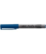 MARQUEUR PERMANENT BIC MARKING POCKET 1445 - Ogive moyenne-Bleue - Boîte 12 marqueurs