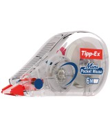 RUBAN CORRECTEUR BIC TIPP-EX MINI POCKET MOUSE 5 mm x 6 m - Boîte 10 correcteurs