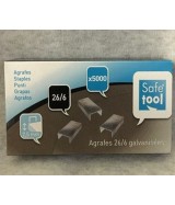Agrafes 26/6 galvanisées 6 mm boîte 5000 agrafes
