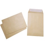 Enveloppes kraft brun recyclé 90 gr auto-adhésives 229x162 mm boîte 500 enveloppes