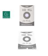 Étui de 100 fiches - bristol quadrillé 5x5 non perforé 210x297mm