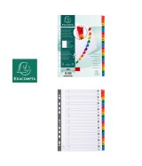 Intercalaires Imprimés alphabétiques carte blanche 160g - 20 positions - A4