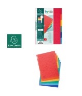 Intercalaires carte lustrée 225g 6 positions - A4
