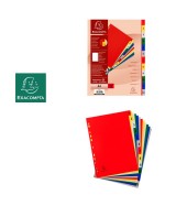 Intercalaires imprimés numériques polypropylène 12/100e - 12 positions - A4