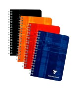 Carnet reliure spirale Clairefontaine 9,5 x 14 cm 100 pages carreaux 5x5 mm