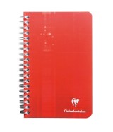 Carnet reliure spirale Clairefontaine 11 x 17 cm 100 pages carreaux 5x5 mm