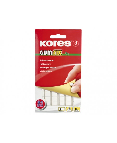 Gumfix Kores pastilles adhesive 84 pieces blanc