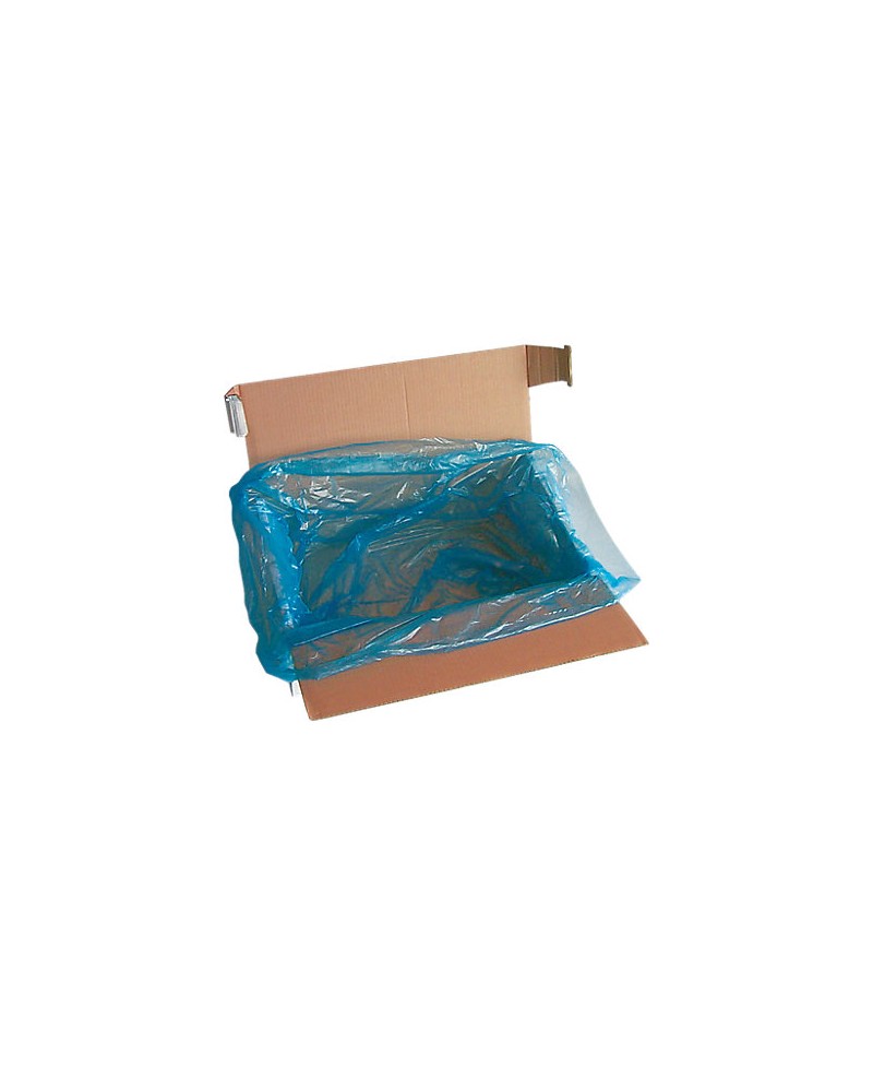 1 pièce sac poubelle bleu, LDPE, 90x110cm, 65my (Ct 150) 200L (90128)