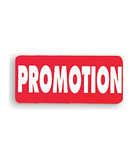 Étiquette adhésive "promotion" rectangulaire