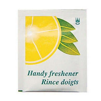 Rince doigts parfum citron emballage individuel - Colis de 1000