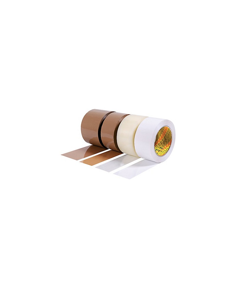Ruban adhésif d'emballage Kraft brun, résistant 70 g/m², 3444 Scotch, 50 mm x  50 m sur