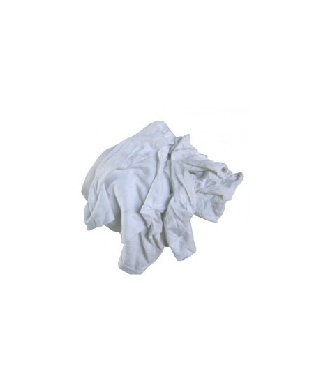 Chiffon blanc 100% coton  Jersey blanc. Colis de 10 kg