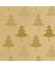 Papier cadeau Kraft brun vergé motifs sapins Or dès 51.99€   