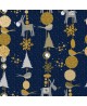 Papier cadeau Bleu mat motifs Noël Ane brillants dès 29.99€
